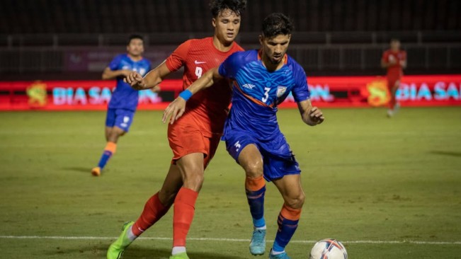 Timnas Singapura saat bertanding. [Instagram]